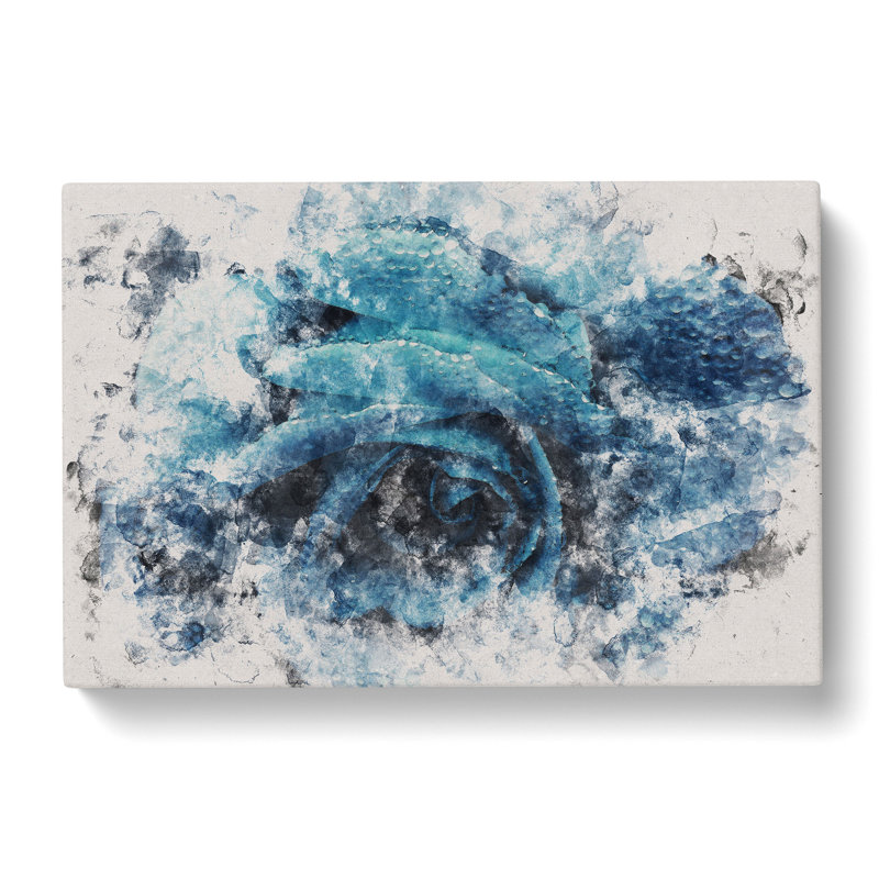 Blue Rose Flower Vol.1 - Wrapped Canvas, 60cm H x 91cm W x 3cm D