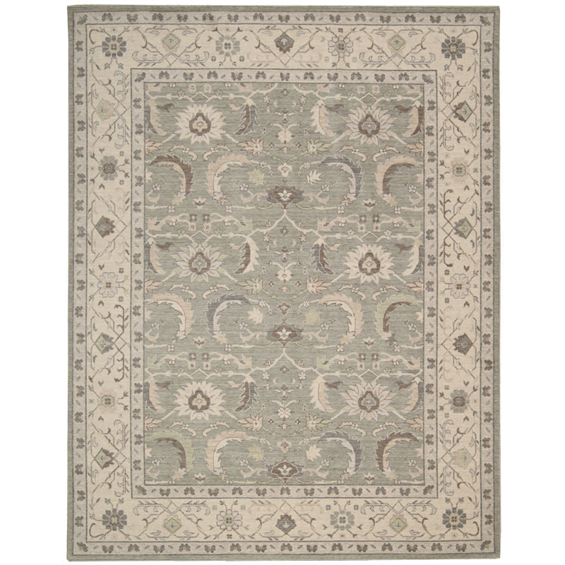 Deeksha Wool Oriental Indoor Rug, Rectangle 9'9" x 13'9"