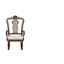Chaise avec accoudoirs en bois massif Beaune