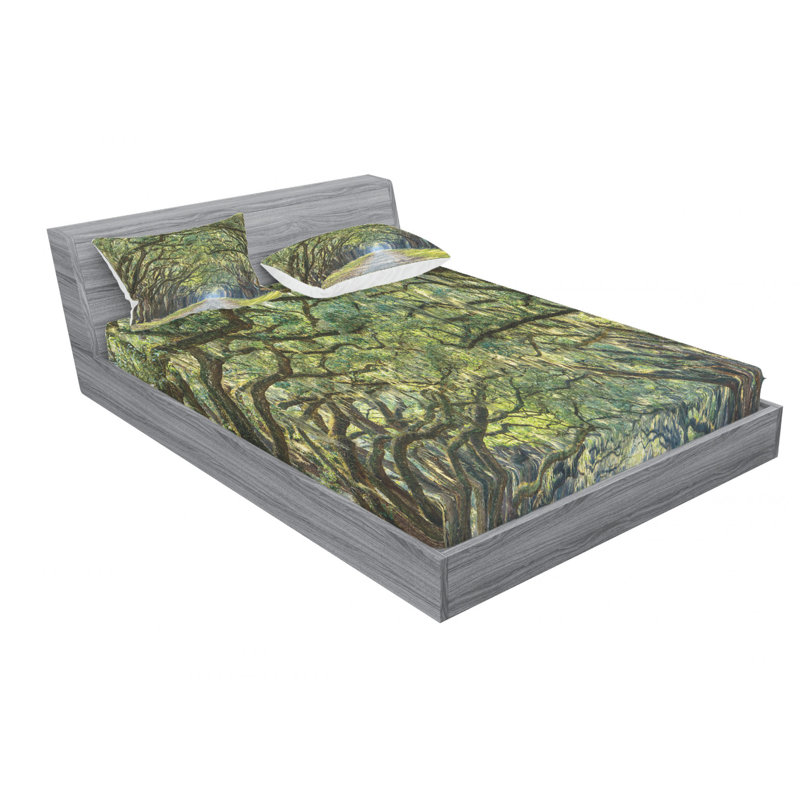 Microfiber Sheet Set, Queen Sheet Set with Fitted Sheet