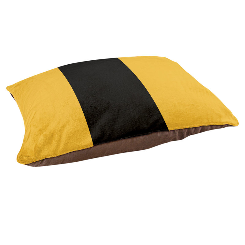 Coussin Detroit, Gold/Black/Gold, Medium (28" W x 18" D x 6" H)