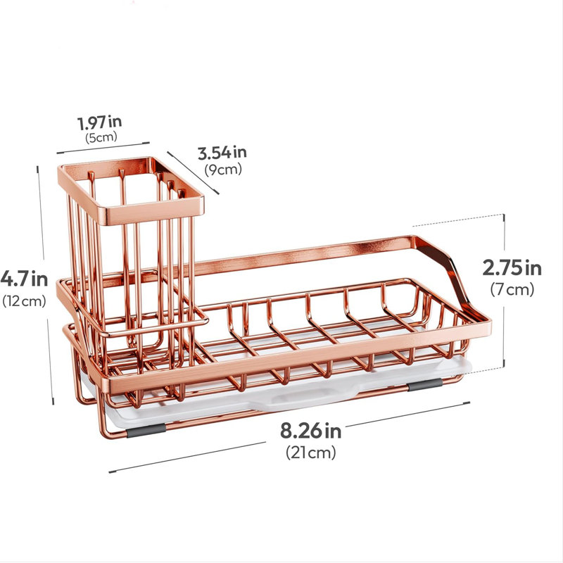 Comptoir de cuisine en acier inoxydable, Or rose