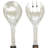 Artisan Wood & Resin Salad Server Set