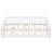 Full Size Kids Floor Bed with Safety Rails and Door, Low Profile Pine Wood Bed for Independent Sleep, White-117497432-117497431