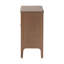 Armoire de rangement à 2 portes bali & pari Latifa avec bords arrondis et poignées de porte en métal pour le salon ou le vestibule