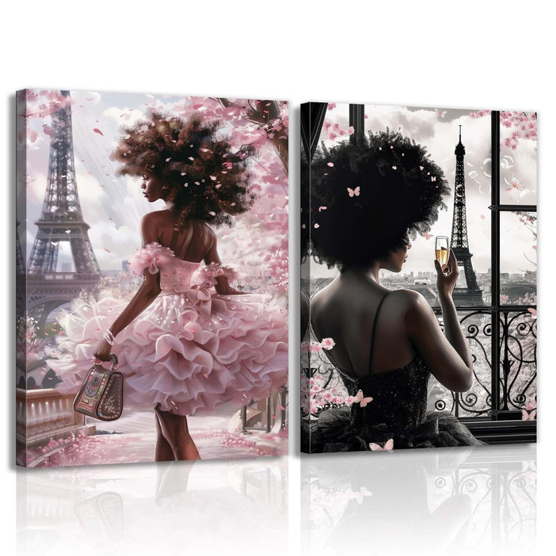 2 Piece Wrapped Canvas Print, 60 cm H x 40 cm W