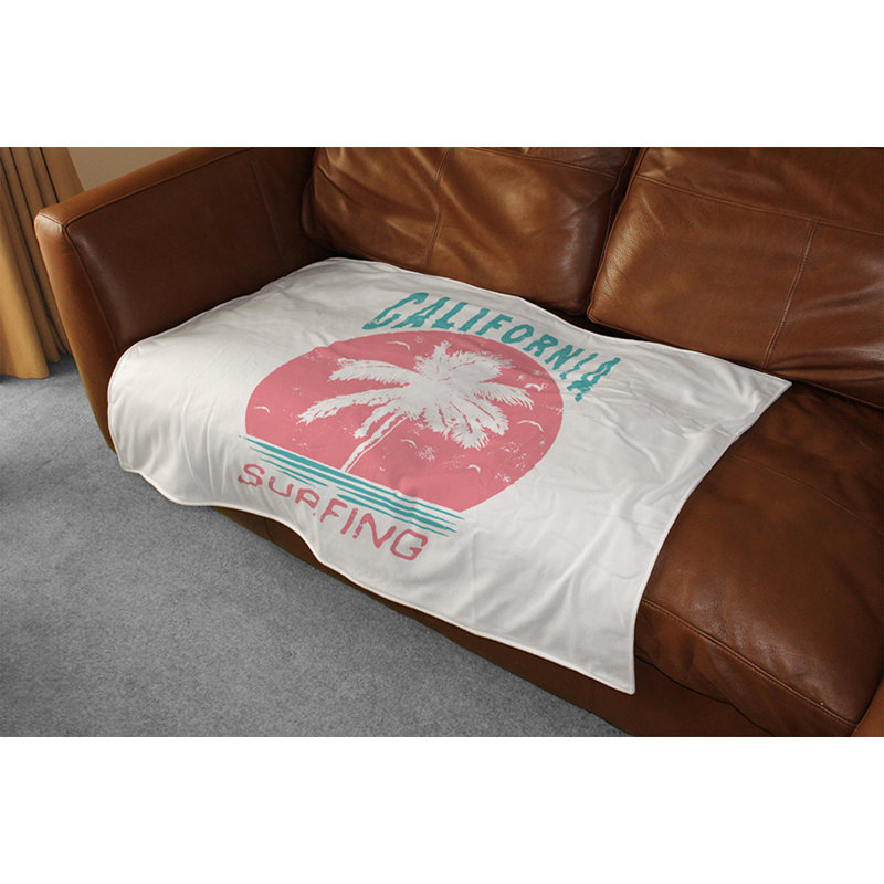 Couverture en surf californien, 50 po x 60 po, Surf en Californie