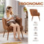 Fauteuil demi-tonneau en cuir 27,5 po Ladislao