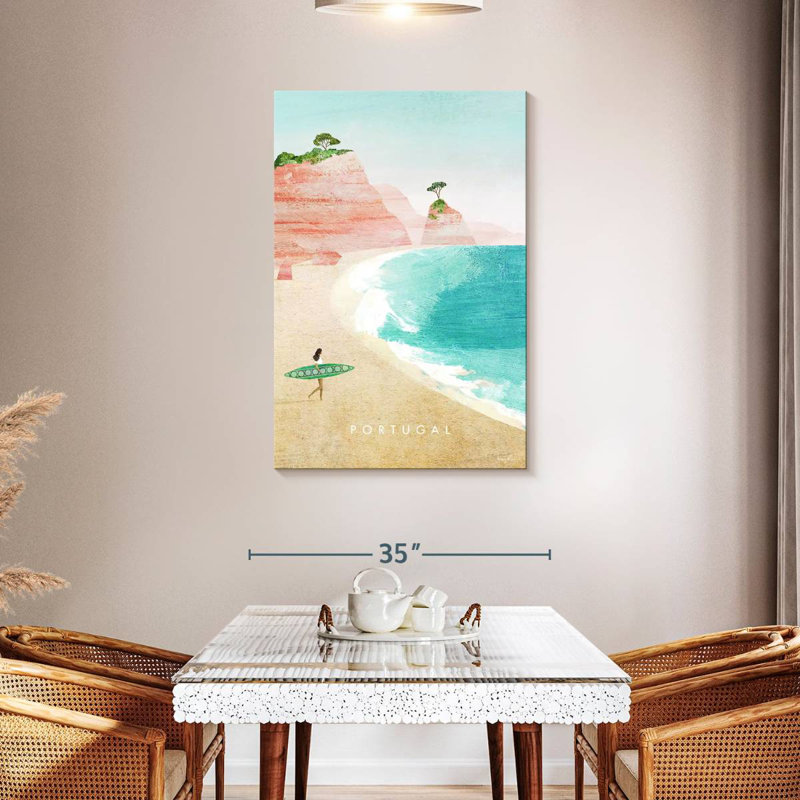 Affiche de voyage rétro Aime Portugal, H 45 po x l 30 po