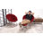 Upholstered Round Saucer Chairs Lounge Chairs, Foldable Papasan Chairs Reading Chairs for Bedroom-920271723-895868162