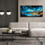 Toile épique Graffiti «Waves Of Light Over Vancouver 2» par Ann Klee, 60 po x 30 po-567476630