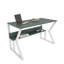 Bureau d'étude moderne, vert et blanc, 47,2 po x 28,7 po x 23,6 po | 100% panneau de particules enduit de mélamine, épaisseur: 0,7 pouce | Conception élégante de couleur unie, parfaite pour les bureaux à domicile et les espaces d'étude, durable et fonctionnelle-975965583