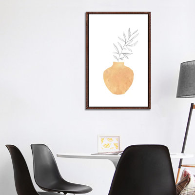Abstract Vase And Plant by Whales Way - Painting on Canvas