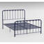 Lit plateforme en métal bleu, cadre de lit double avec finition enchanteresse-836478245-836478247