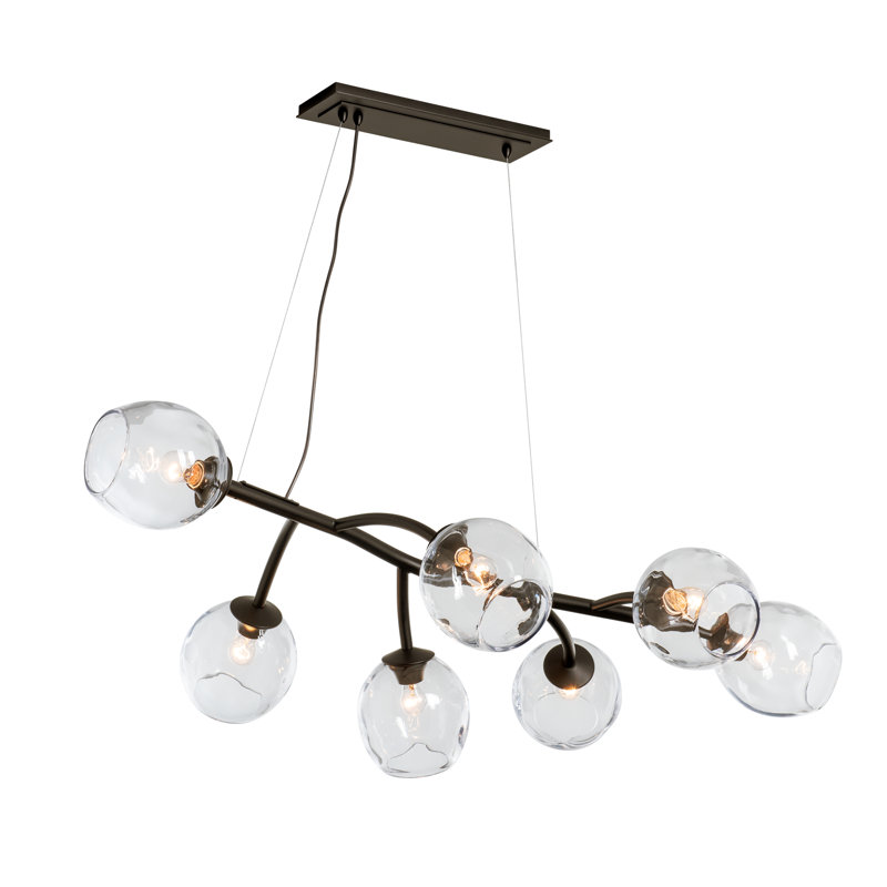 Vine 7 - Light Unique/Statement Linear Pendant, Oil Rubbed Bronze