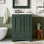 Meuble-lavabo autoportant moderne avec lavabo en céramique-366942501