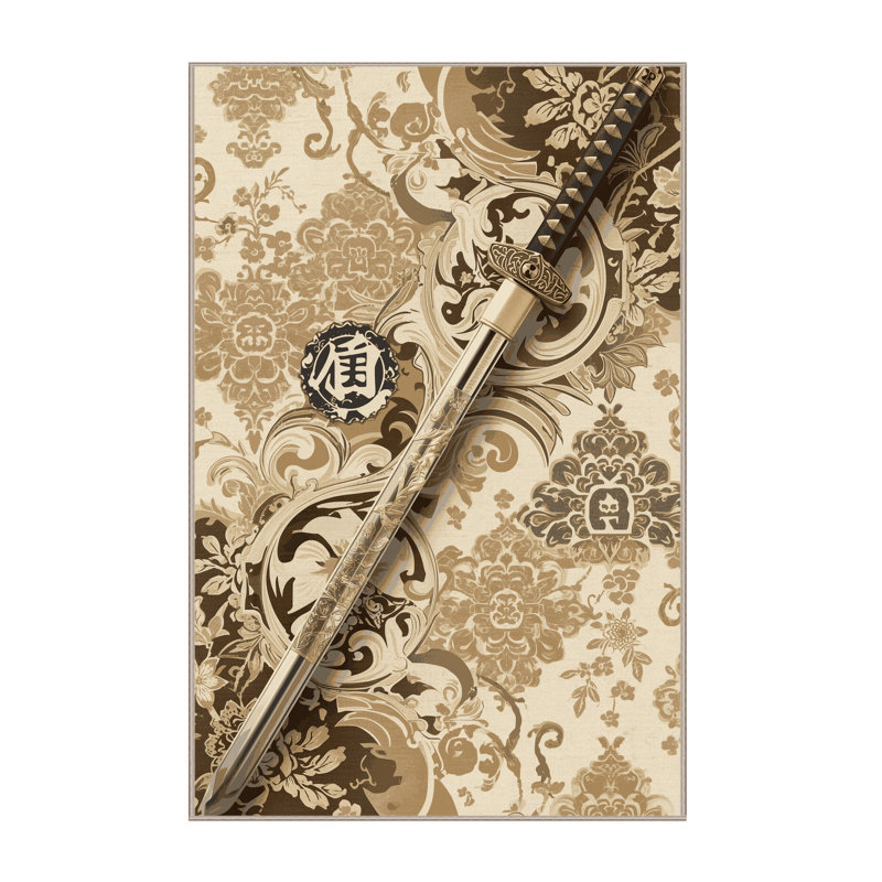 Tapis moelleux moelleux en duvet classique Bushido, 5 x 7