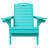 Outdoor Fire Pit Chairs Weather-Resistant HDPE Foldable Outdoor Adirondack Chair With Cup Holder-309891075
