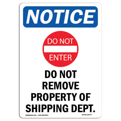 Do Not Remove Sign
