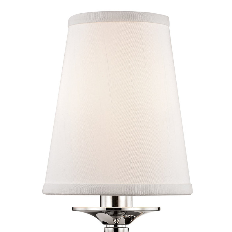 Islip 1 Light Armed Sconce, Polished Nickel