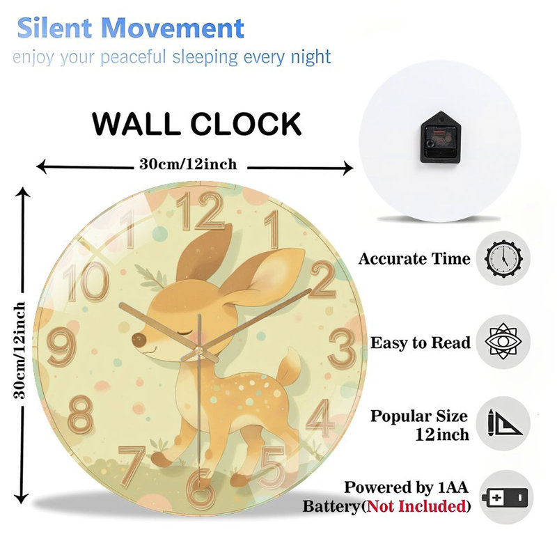 Horloge murale 12 po
