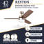 Ventilateur de plafond avec lumière DEL Reston-302164547