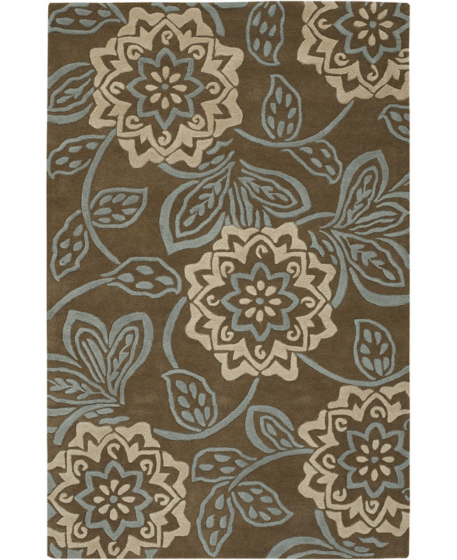 Tapis brun/brun clair Jayme, Rectangle 5 pi x 7 pi 6 po