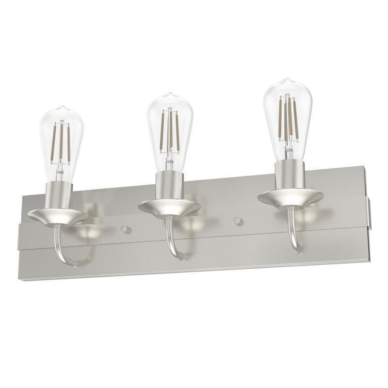 Perch Point 3 - Light Dimmable Vanity Light, Brushed Nickel