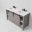 Ensemble de meuble-lavabo double l 60 po x P 22 po avec robinet Marsyas-87289822-87289823