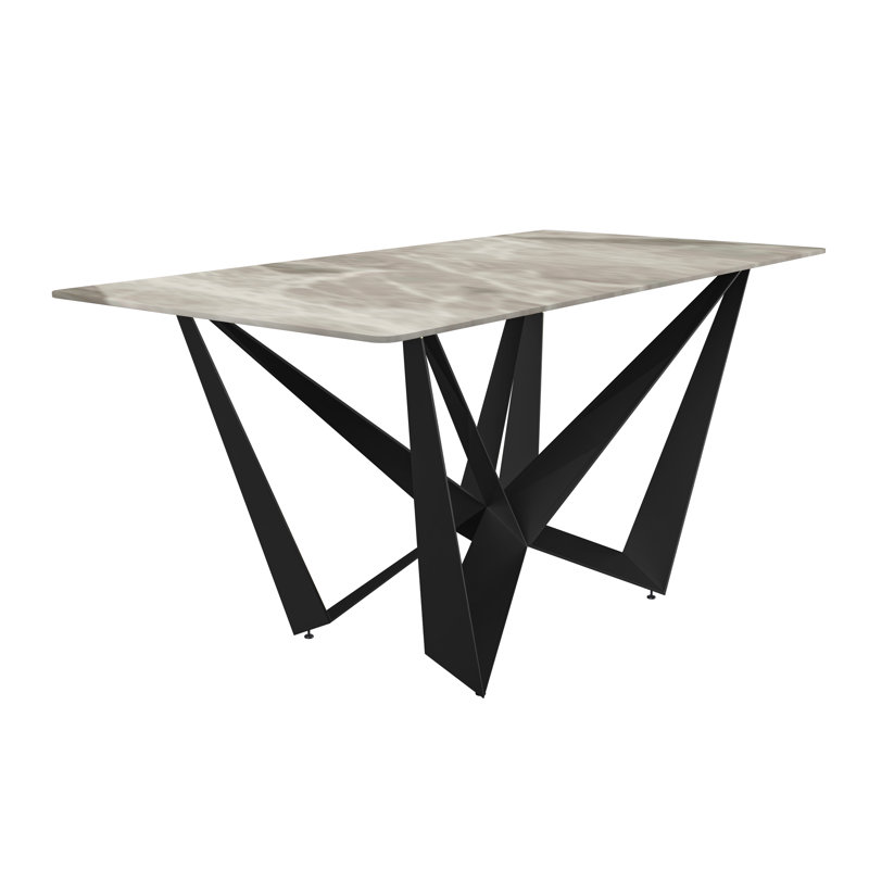 Lakshan rectangulaire L 31,5 po, L 62 po x L 31,5 po, Pierre gris foncé