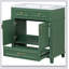 Meuble-lavabo 30 po sans comptoir, armoire de rangement en bois massif