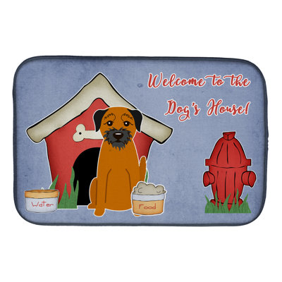 Tapis de séchage pour chien terrier border house