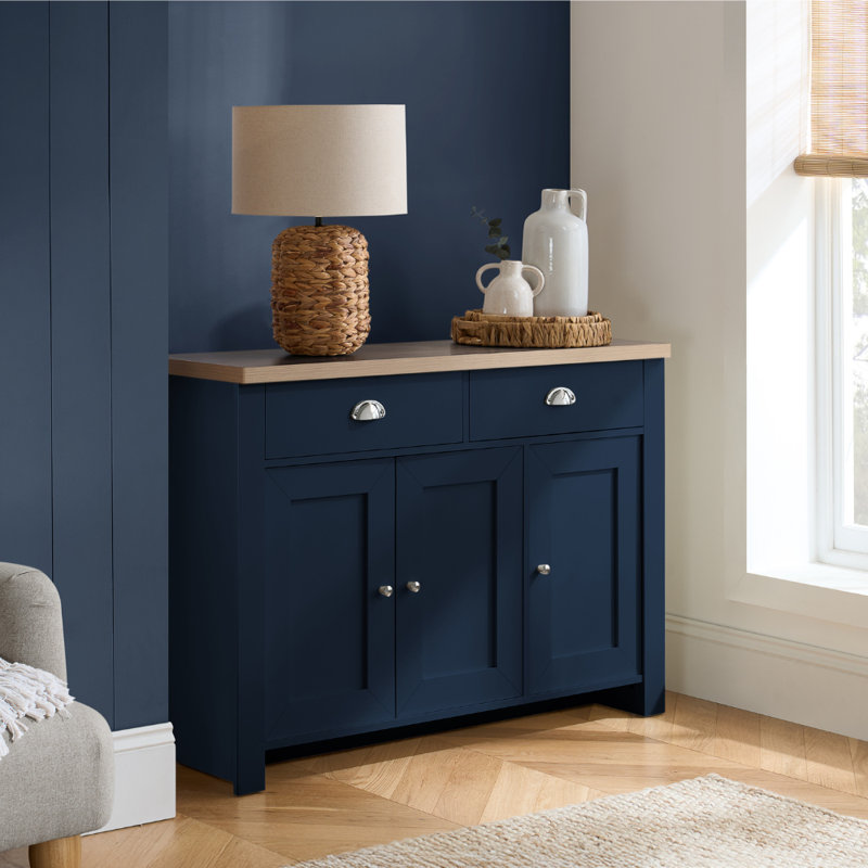 Napanoch Sideboard, Navy/Oak