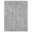 Yarbro 4 Door Manufactured Wood Wardrobe-1390491879