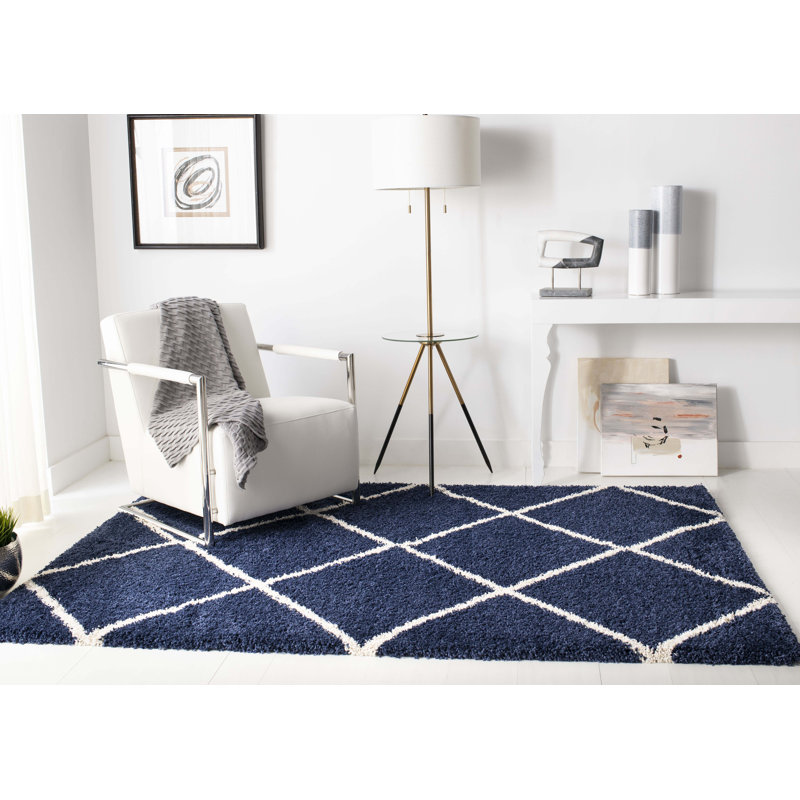 Rizco Shag Performance Geometric Rug, Rectangle 9' x 12'