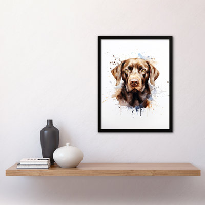 Chocolate Labrador Retriever - Single Picture Frame Print