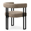 Fauteuil de salle à manger rembourré de 18 po en tweed-407900940