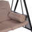 Deka 3 - Person Metal Porch Swing with Stand and Cushions