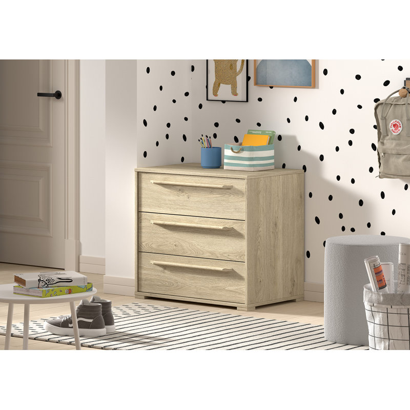 Sam Kids 3 - Drawer Dresser,  Beige
