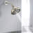 Brushed Nickel Shower Head 4.72" - High , 6 Settings, Clog , 1.8 Gpm Flow, Simple Install 6-Setting In Clog-, Gpm, Quick Feature-120951936
