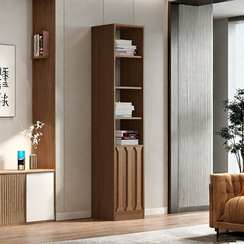 Bibliothèque de luxe de style rétro, H 82,68 po x l 15,75 po x P 13,78 po