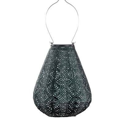 Lanterne tulipe en dentelle, vert