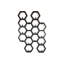 Kristie Steel 12 - Hook Wall Mounted Coat Rack
