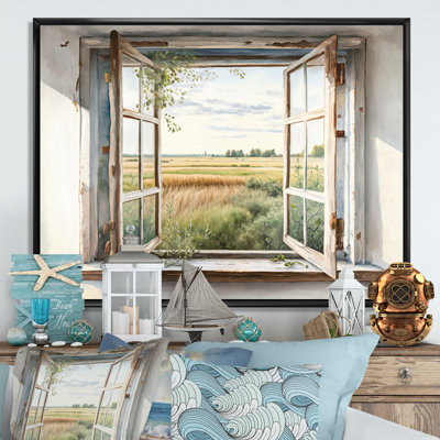 «Window to Landscape Views IV - Farm Landscape», art mural
