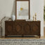 Buffet moderne Mid-Century de 65,2 po avec 4 portes sculptées à la main Rosalind-49548346