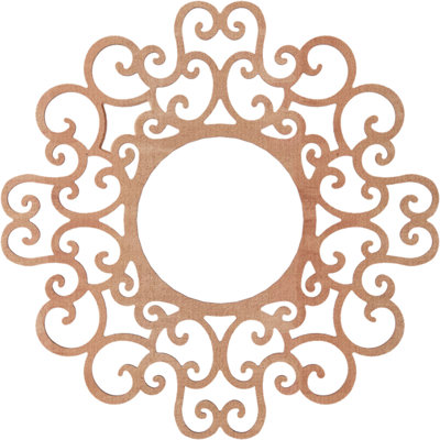 Médaillon de plafond en bois ajouré Reims