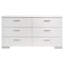 Commode 6 tiroirs ultrabrillante