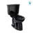 TOTO® Drake® Transitional Two-Piece Elongated 1.28 GPF Universal Height TORNADO FLUSH® Toilet, Ebony-73255819-73255820