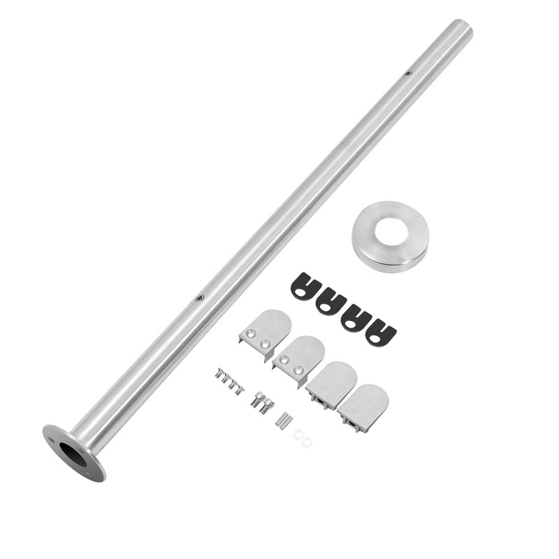 Poteau de garde-corps en verre, H 35,43 po x l 3,74 po x P 3,74 po