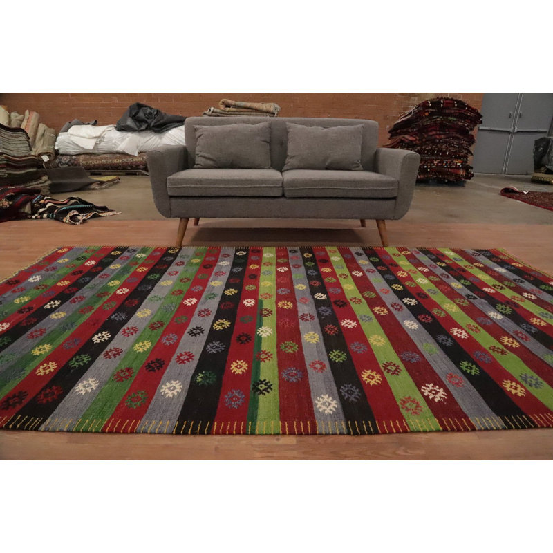 Tapis tribal en laine 5 x 10